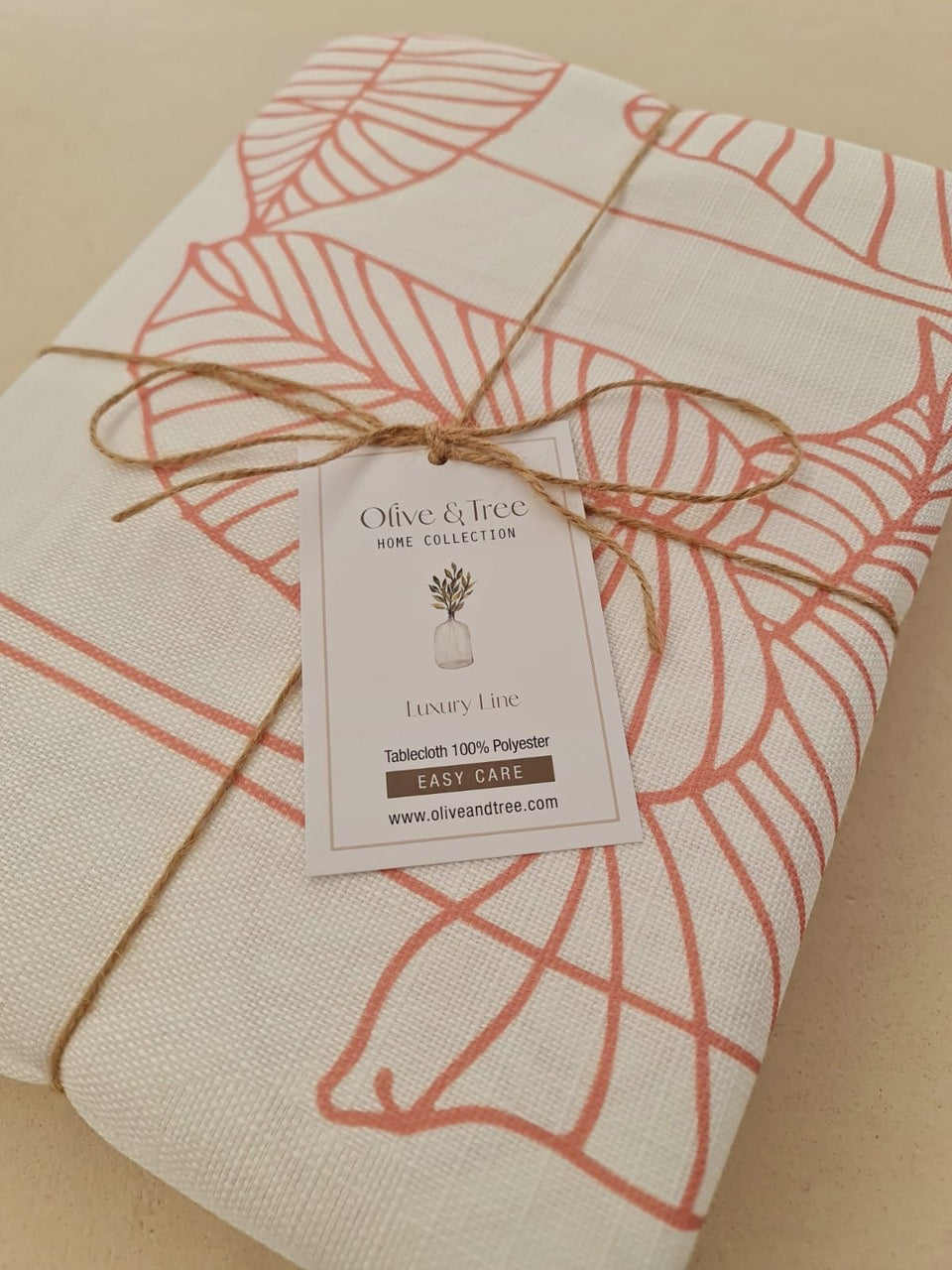 ROSE LEAVES TABLECLOTH| ROSE "LEAVES" TABLECLOTH| LEAVES TABLECLOTH