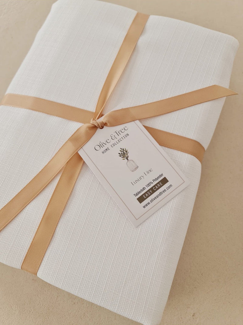 SNOW-WHITE PROVANCE TABLECLOTH| SNOWHITE "PROVANCE" TABLECLOTH| PROVANCE