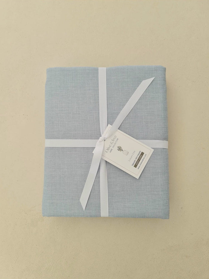 SKY BLUE TABLECLOTH| SKY BLUE "TUSCANY" TABLECLOTH| TUSCANY TABLECLOTH