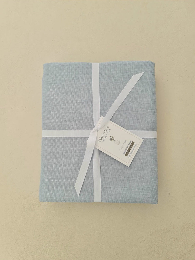 SKY BLUE TABLECLOTH| SKY BLUE "TUSCANY" TABLECLOTH| TUSCANY TABLECLOTH