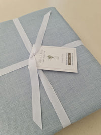 SKY BLUE TABLECLOTH| SKY BLUE "TUSCANY" TABLECLOTH| TUSCANY TABLECLOTH